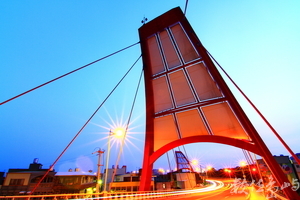 新竹市北區－揚起四面風帆的舊港大橋