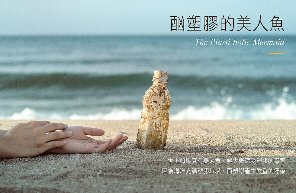〈吳岳剛海洋垃圾影像展 酗塑膠的美人魚〉
